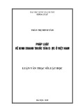 Luận văn Thạc sĩ Luật học: Pháp luật về kinh doanh thuốc tân dược ở Việt Nam