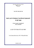 Luận văn Thạc sĩ Luật học: Pháp luật về đăng ký quyền sử dụng đất ở Việt Nam
