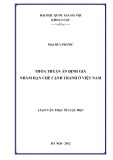 Luận văn Thạc sĩ Luật học: Thỏa thuận ấn định giá nhằm hạn chế cạnh tranh ở Việt Nam