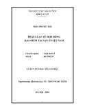 Luận văn Thạc sĩ Luật học: Pháp luật về hợp đồng bảo hiểm tài sản ở Việt Nam