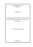 Luận văn Thạc sĩ Luật học: Những người không được quyền hưởng di sản theo qui định của pháp luật hiện hành