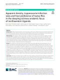 Apparent density, trypanosome infection rates and host preference of tsetse flies in the sleeping sickness endemic focus of northwestern Uganda