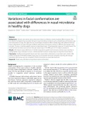 Variations in facial conformation are associated with differences in nasal microbiota in healthy dogs