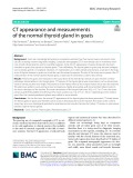 CT appearance and measurements of the normal thyroid gland in goats