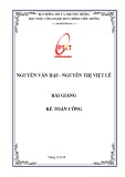 Bài giảng Kế toán công: Phần 1