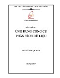 Bài giảng Ứng dụng công cụ phân tích dữ liệu: Phần 1