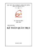 Bài giảng Kế toán quản trị 2: Phần 1