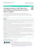 Serological evidence of Rift Valley fever virus infection among domestic ruminant herds in Uganda