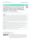 The application of a new laminitis scoring method to model the rate and pattern of improvement from equine endocrinopathic laminitis in a clinical setting