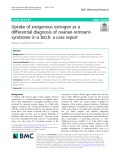 Uptake of exogenous estrogen as a differential diagnosis of ovarian-remnantsyndrome in a bitch: A case report