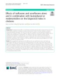 Effects of isoflurane and sevoflurane alone and in combination with butorphanol or medetomidine on the bispectral index in chickens