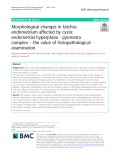 Morphological changes in bitches endometrium affected by cystic endometrial hyperplasia - pyometra complex – the value of histopathological examination
