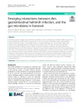 Emerging interactions between diet, gastrointestinal helminth infection, and the gut microbiota in livestock