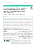 Enhancing the value of meat inspection records for broiler health and welfare surveillance: Longitudinal detection of relational patterns