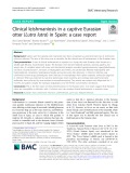 Clinical leishmaniosis in a captive Eurasian otter (Lutra lutra) in Spain: A case report