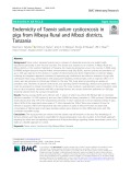 Endemicity of Taenia solium cysticercosis in pigs from Mbeya Rural and Mbozi districts, Tanzania