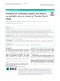 Presence of antibodies against tick-borne encephalitis virus in sheep in Tunisia, North Africa