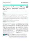 Optimized real-time fluorescence PCR assay for the detection of porcine Circovirus type 3 (PCV3)