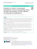 Evaluation in broilers of aerosolized nanoparticles vaccine encapsulating imunostimulant and antigens of avian influenza virus/Mycoplasma gallisepticum