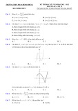 Đề thi học kì 1 môn Toán lớp 12 năm 2021-2022 có đáp án - Trường THPT Phan Đình Phùng, Hà Nội