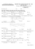 Đề thi học kì 1 môn Toán lớp 12 năm 2021-2022 có đáp án - Trường THPT Phan Đình Phùng, Quảng Bình