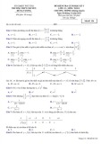 Đề thi học kì 1 môn Toán lớp 12 năm 2021-2022 có đáp án - Trường THPT Chuyên Hùng Vương, Phú Thọ