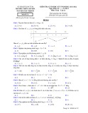 Đề thi học kì 1 môn Toán lớp 12 năm 2021-2022 có đáp án - Trường THPT Chuyên Nguyễn Tất Thành, Kon Tum