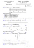 Đề thi học kì 1 môn Toán lớp 12 năm 2021-2022 có đáp án - Sở GD&ĐT Bắc Giang