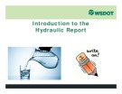 Lecture Hydraulics and hydrology training - Chapter 7: Introduction to the hydraulic report