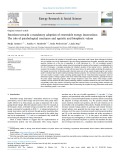 Emotions towards a mandatory adoption of renewable energy innovations: The role of psychological reactance and egoistic and biospheric values