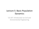 Lecture Introduction to civil and environmental engineering (CE 107): Chapter 5