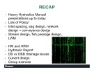 Lecture Hydraulics and hydrology training - Chapter 6: How to use the HM and HRM