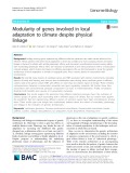 Modularity of genes involved in local adaptation to climate despite physical linkage