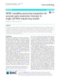 VIPER: Variability-preserving imputation for accurate gene expression recovery in single-cell RNA sequencing studies