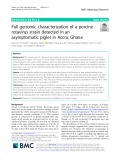 Full genomic characterization of a porcine rotavirus strain detected in an asymptomatic piglet in Accra, Ghana