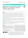 Approaches to overcome flow cytometry limitations in the analysis of cells from veterinary relevant species