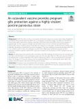 An octavalent vaccine provides pregnant gilts protection against a highly virulent porcine parvovirus strain