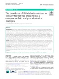 The prevalence of Dichelobacter nodosus in clinically footrot-free sheep flocks: A comparative field study on elimination strategies