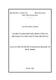 Luận án Tiến sĩ Quan hệ Quốc tế: Vai trò của báo Nhân dân trong công tác đối ngoại của Việt Nam từ năm 1986 tới nay