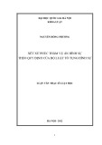 Luận văn Thạc sĩ Luật học: Xét xử phúc thẩm vụ án hình sự theo quy định của bộ luật tố tụng hình sự