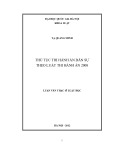 Luận văn Thạc sĩ Luật học: Thủ tục thi hành án dân sự theo Luật thi hành án 2008