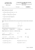 Đề thi thử tốt nghiệp THPT năm 2022 môn Toán có đáp án - Liên trường THPT Hà Tĩnh