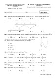 Đề thi thử tốt nghiệp THPT năm 2022 môn Toán có đáp án - Trường THPT Hương Sơn