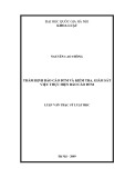 Luận văn Thạc sĩ Luật học: Thẩm định báo cáo ĐTM và kiểm tra, giám sát việc thực hiện báo cáo ĐTM