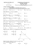 Đề thi giữa học kì 2 môn Toán lớp 8 năm 2020-2021 có đáp án - Trường THCS Đông Cứu