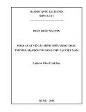 Luận văn Thạc sĩ Luật học: Pháp luật về các hình thức khai thác thương mại đối với sáng chế tại Việt Nam