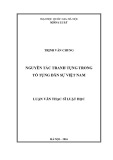 Luận văn Thạc sĩ Luật học: Nguyên tắc tranh tụng trong tố tụng dân sự Việt Nam