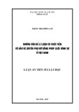 Luận văn Thạc sĩ Luật học: Những vấn đề lý luận và thực tiễn về bảo vệ quyền phụ nữ bằng pháp luật hình sự ở Việt Nam