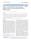 QAPA: A new method for the systematic analysis of alternative polyadenylation from RNA-seq data