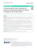 A mixed-methods study evaluating the impact of an excursion-based social group on quality of life of older adults